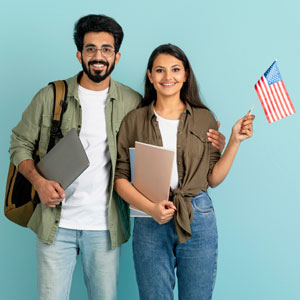 Couple holding documents and U.S. flag, representing 'How to Prove Your Marriage to the USCIS - Phillip A. Roach Attorney At Law